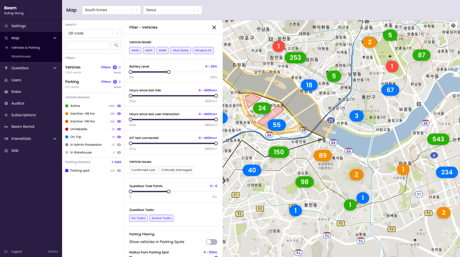 Map Filters and Markers